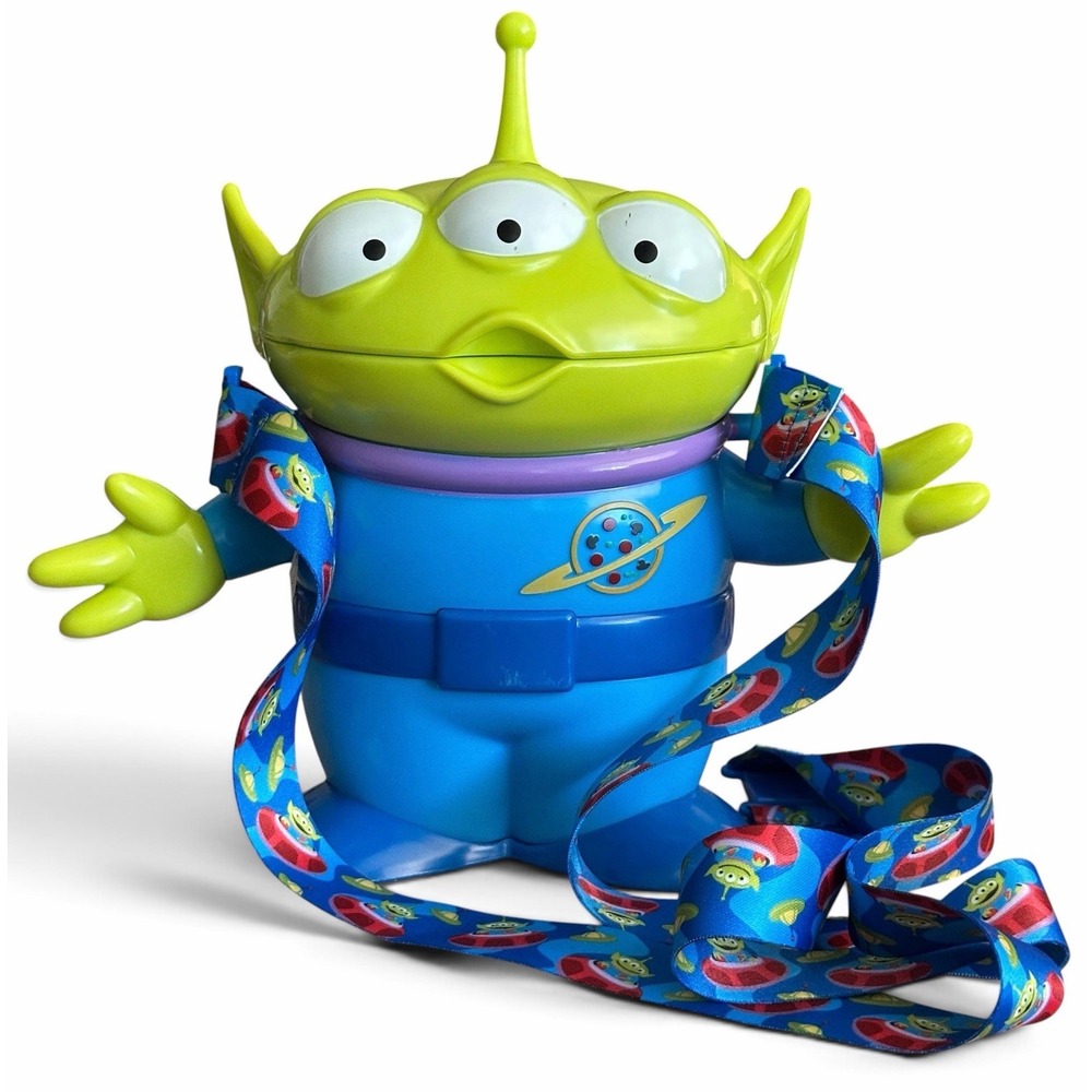 Disney Parks Pixar Toy Story 4 Little Green Men Alien Sipper Cup w/Lanyard